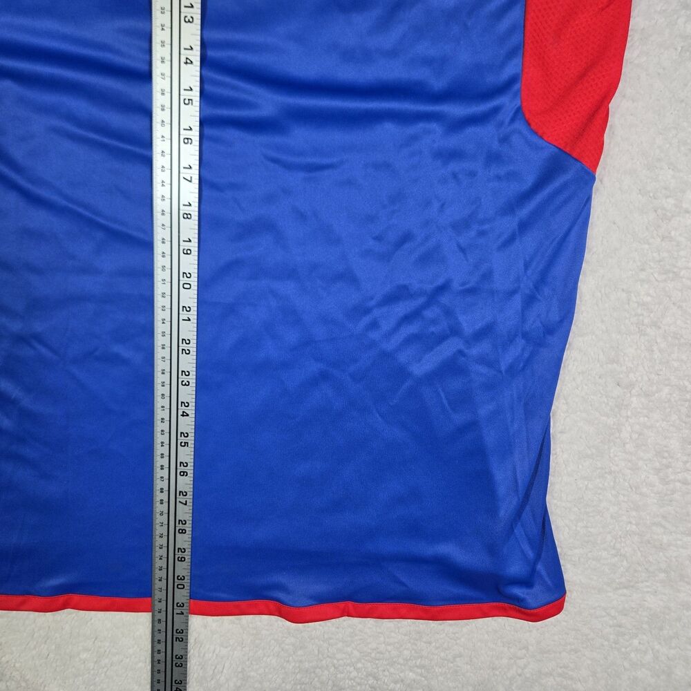 Adidas Olympique Lyonnais 2023-24 Away Jersey Blue Red IB0907 Mens XL Slim Fit - Picture 9 of 9